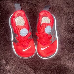 Nike Red and Black Sneakers with Modern Design